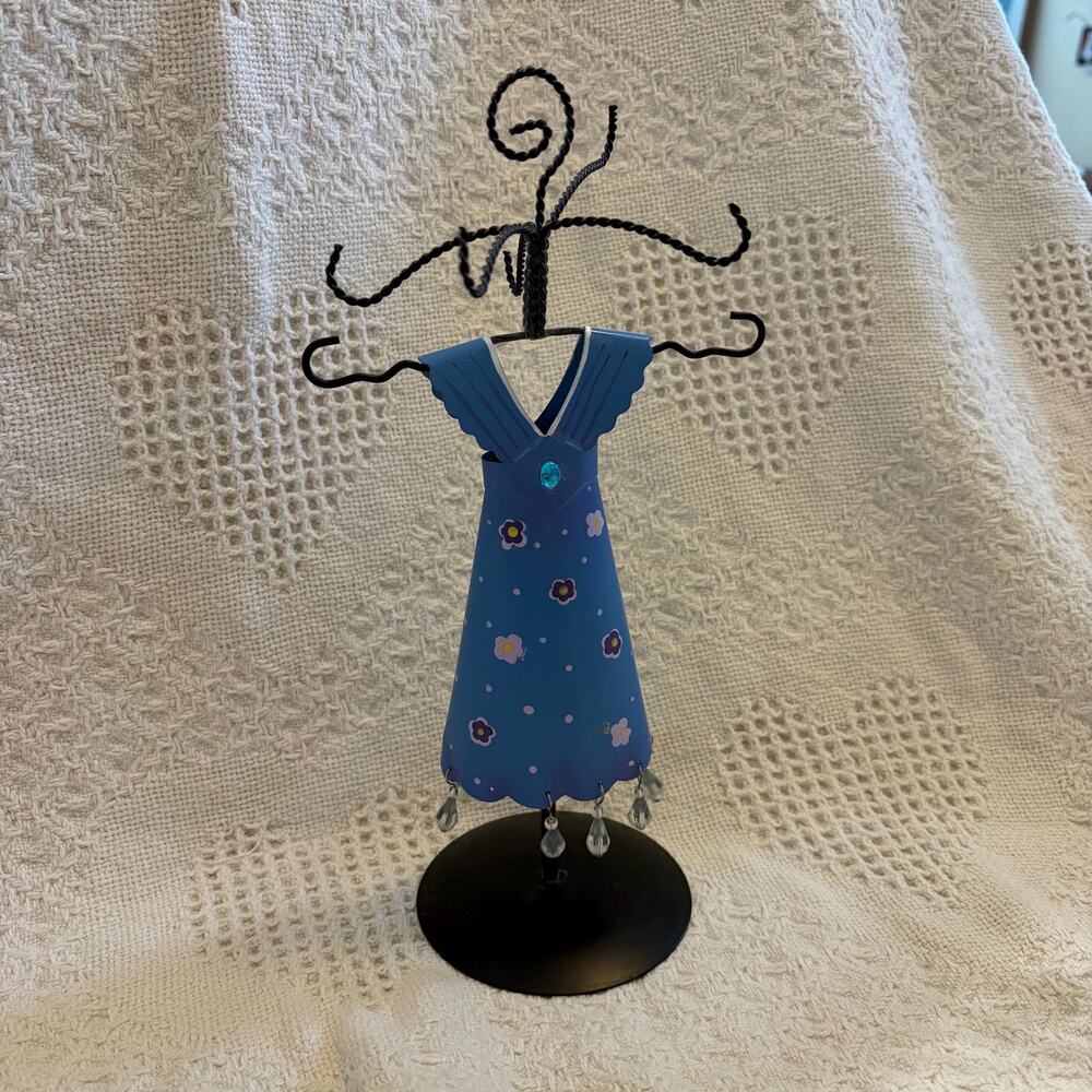 Floral Dress Girl Wire Jewlery Organizer